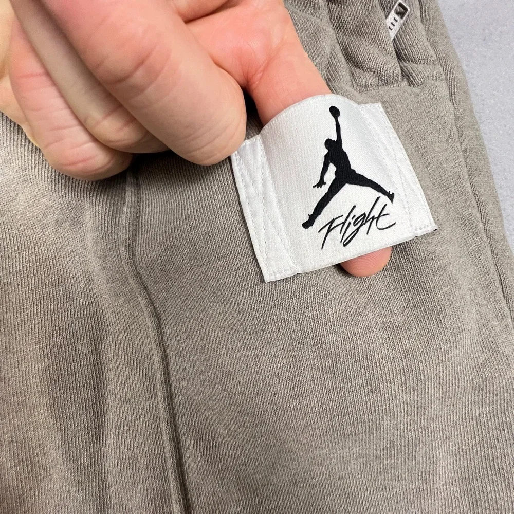 Jordan Flight Fleece Sweatpants Mens S Green Joggers DD7001-320 Athleisure